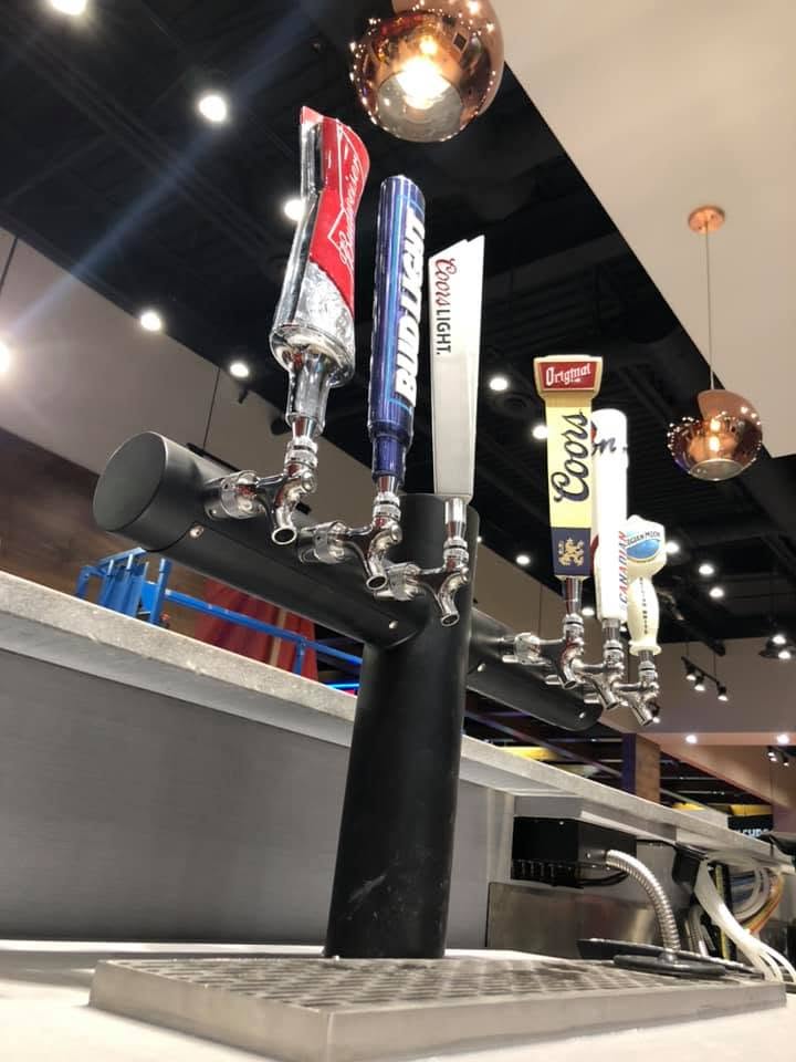 Legion hall draft beer tap installation