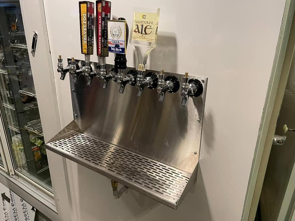 Draft beer tap system at St. Albert Curling Club