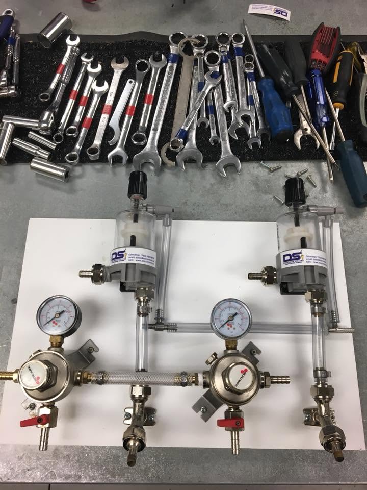 Gas and pressure regulators built and calibrated in DSI's shop