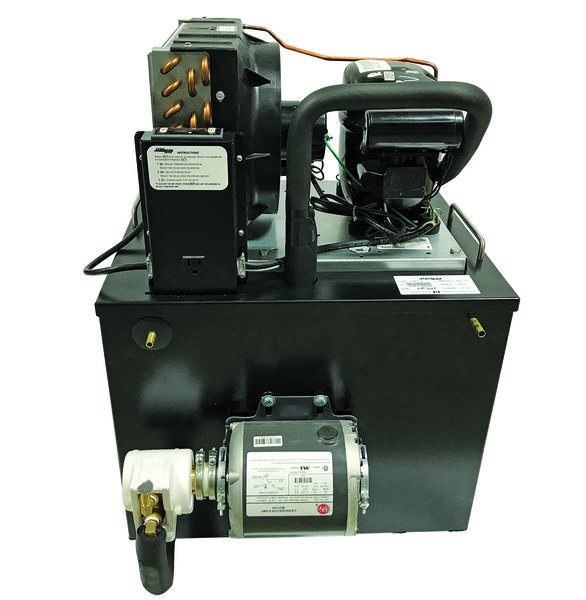 Glycol chiller and pump unit used to cool beer lines from cooler to faucet
